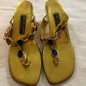 Bruno Magli gold Sandals